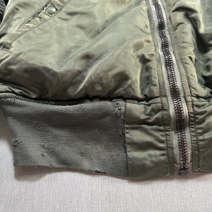 60s アルファ MA-1 米軍実物 scovillジッパー ビンテージ ja-2603-003