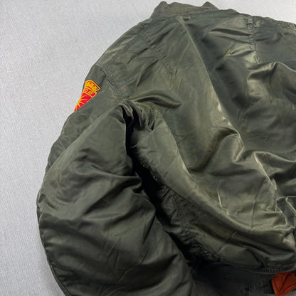 60s アルファ MA-1 米軍実物 scovillジッパー ビンテージ ja-2603-003