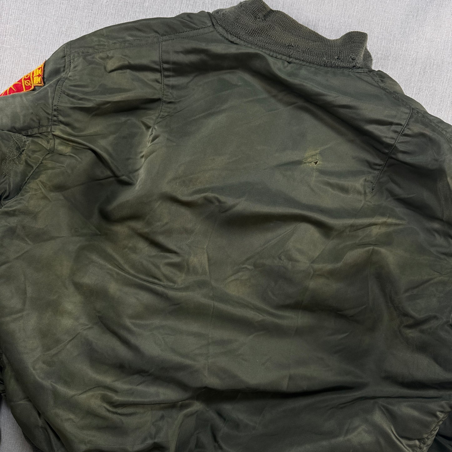60s アルファ MA-1 米軍実物 scovillジッパー ビンテージ ja-2603-003