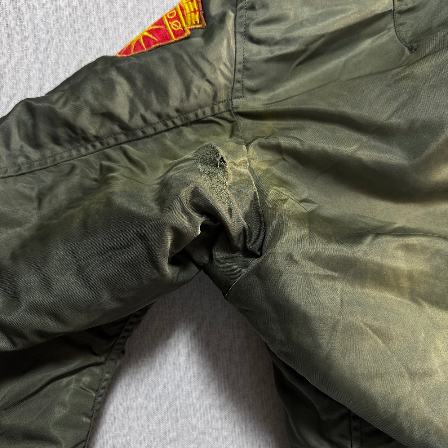 60s アルファ MA-1 米軍実物 scovillジッパー ビンテージ ja-2603-003