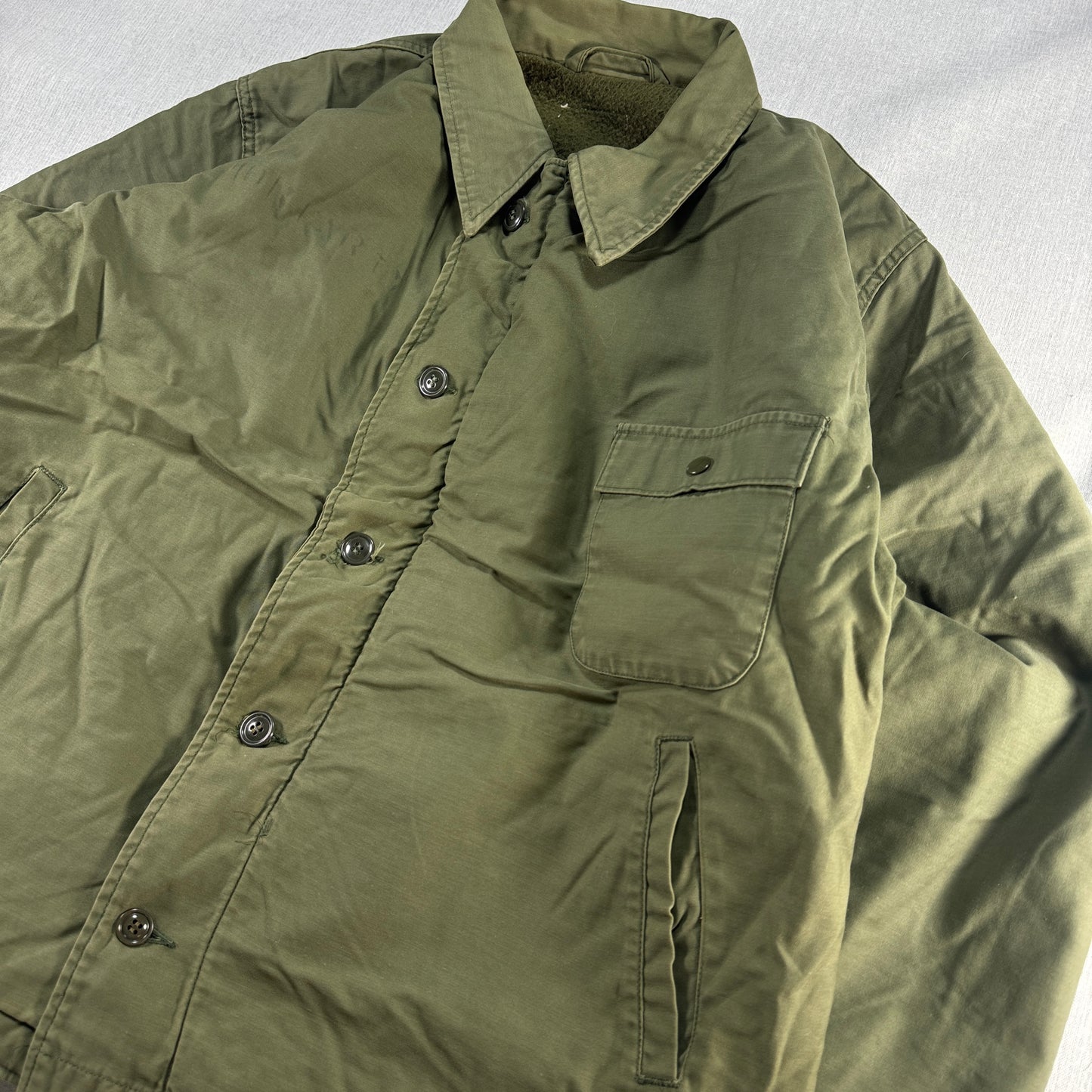 60s 70s US NAVY A-2 デッキジャケット A2 scovill ja-2603-022