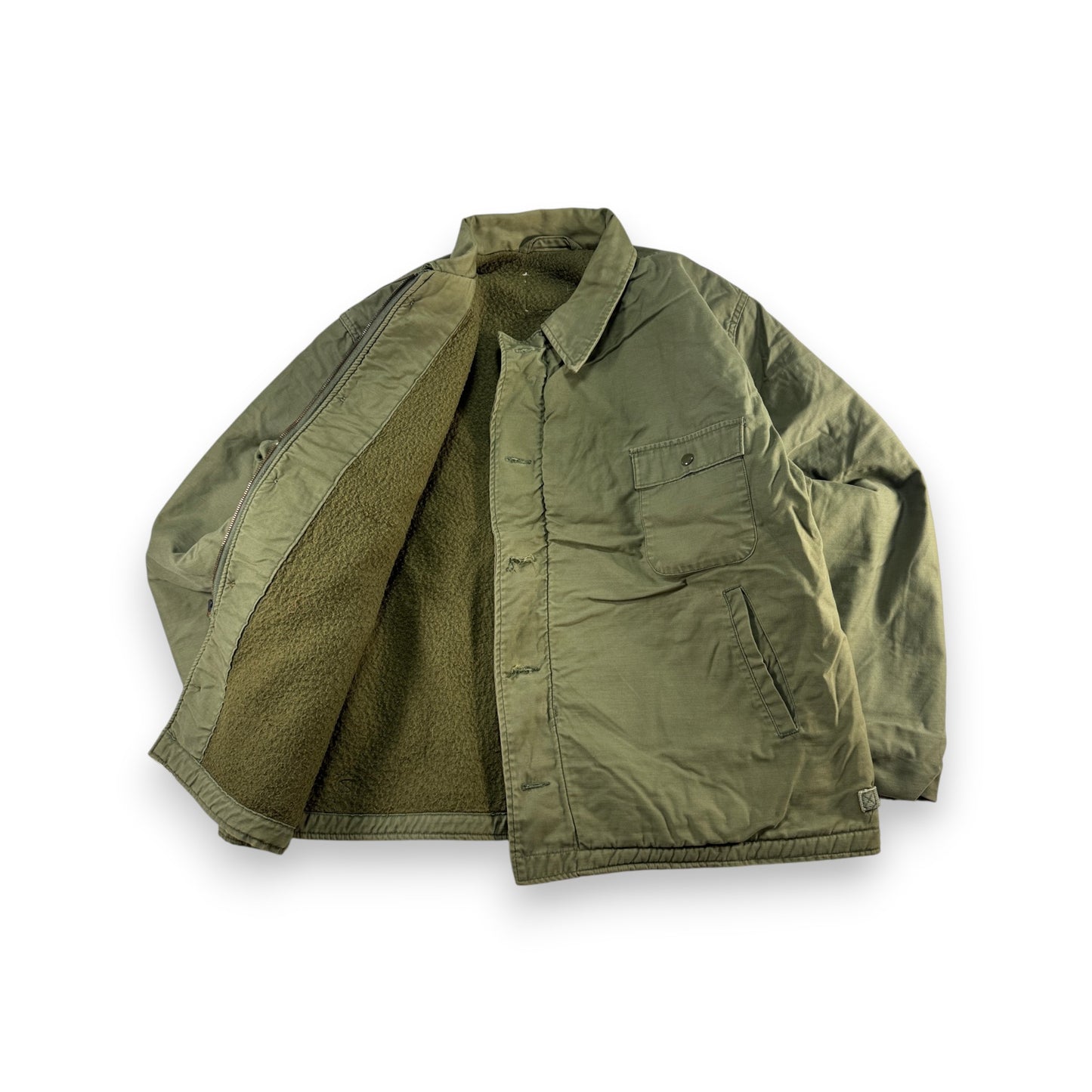 60s 70s US NAVY A-2 デッキジャケット A2 scovill ja-2603-022
