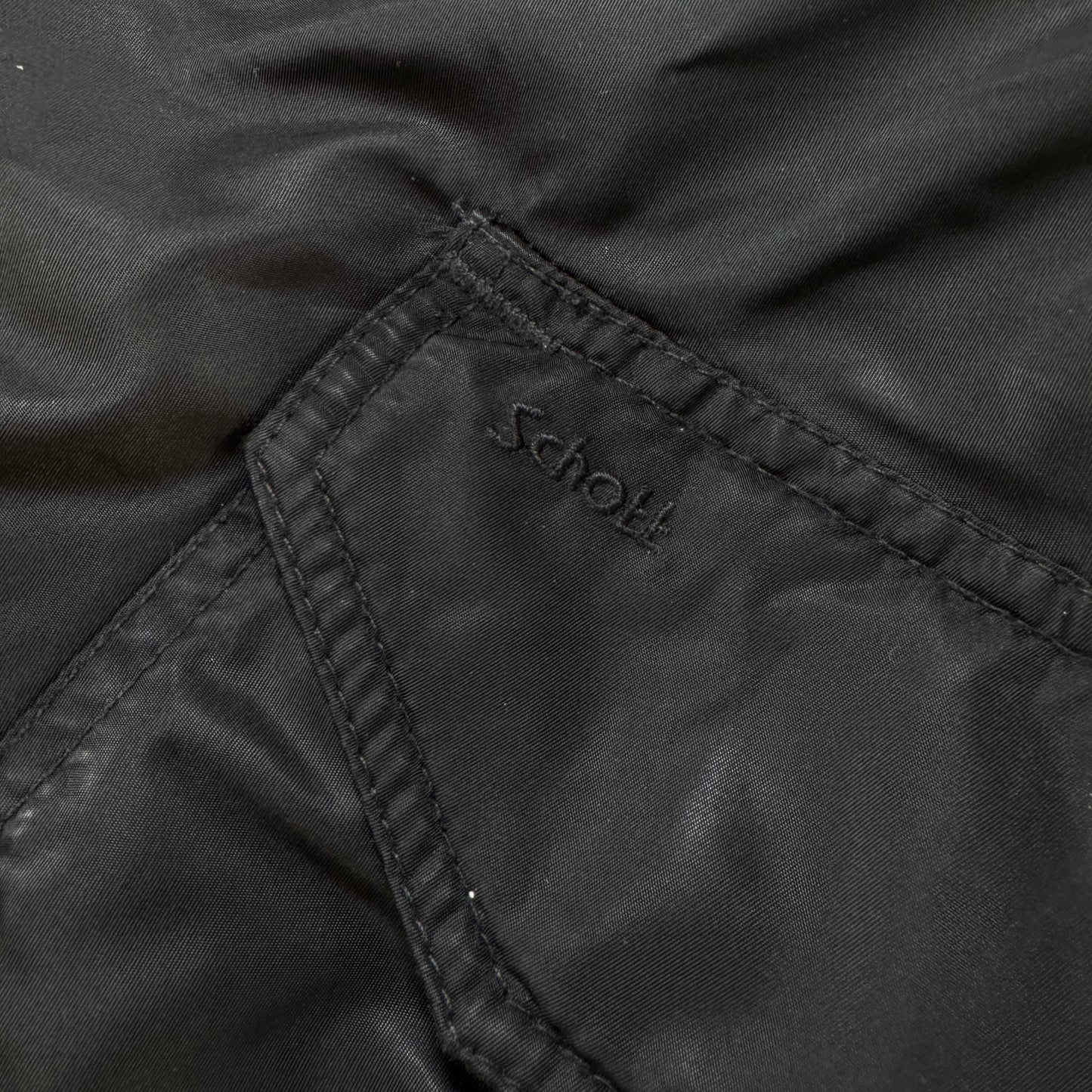 90s schott ショット CWU-R フライトジャケット ビンテージ 黒 ja-2603-021