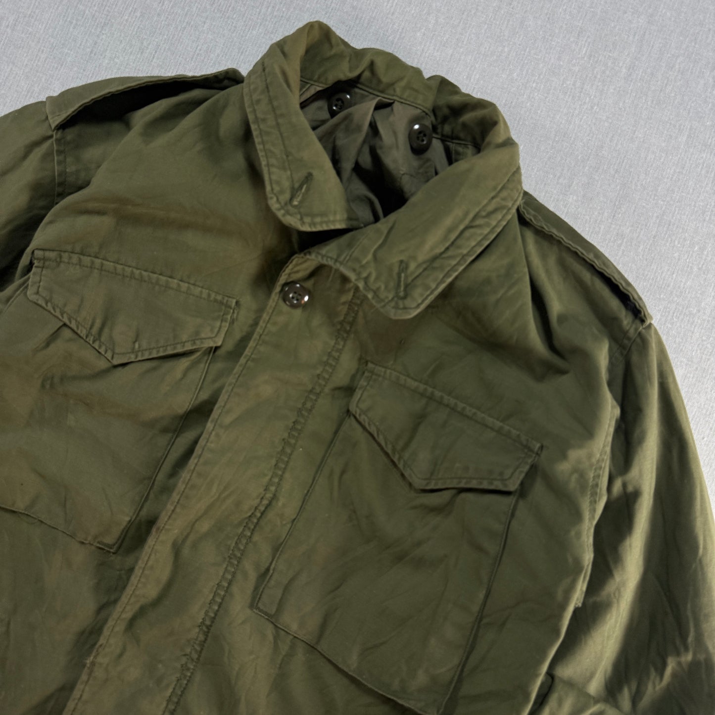 70s 80s US ARMY M65 フィールドジャケット 3rd オリーブ ja-2603-017