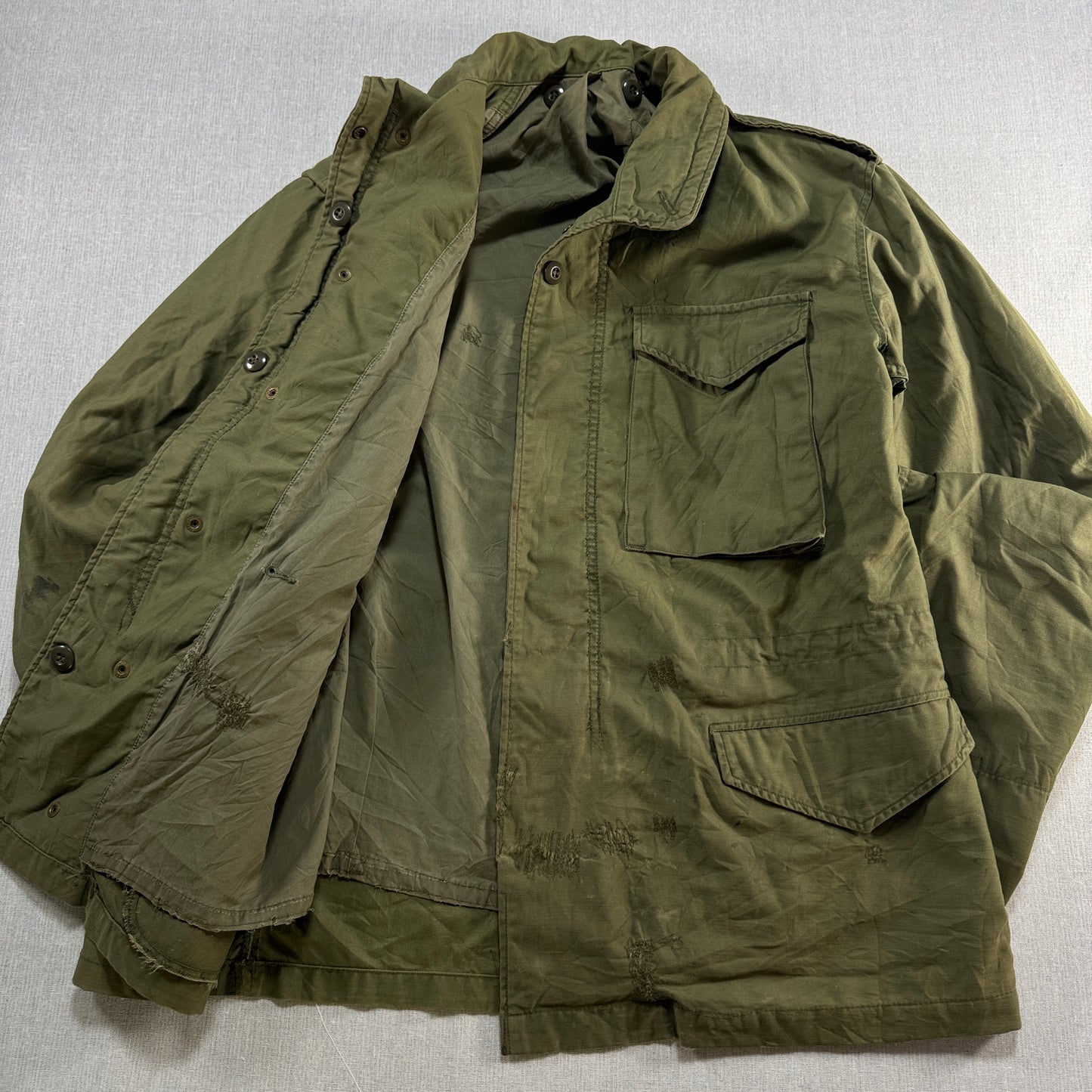 70s 80s US ARMY M65 フィールドジャケット 3rd オリーブ ja-2603-017