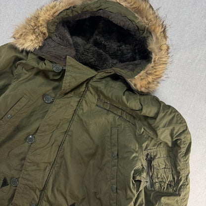 70s 米軍実物 N-3B 米軍実物 ミリタリージャケット L 72年製 USA ja-2603-015