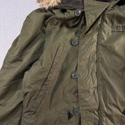 70s 米軍実物 N-3B 米軍実物 ミリタリージャケット L 72年製 USA ja-2603-015