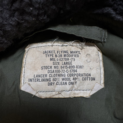 70s 米軍実物 N-3B 米軍実物 ミリタリージャケット L 72年製 USA ja-2603-015