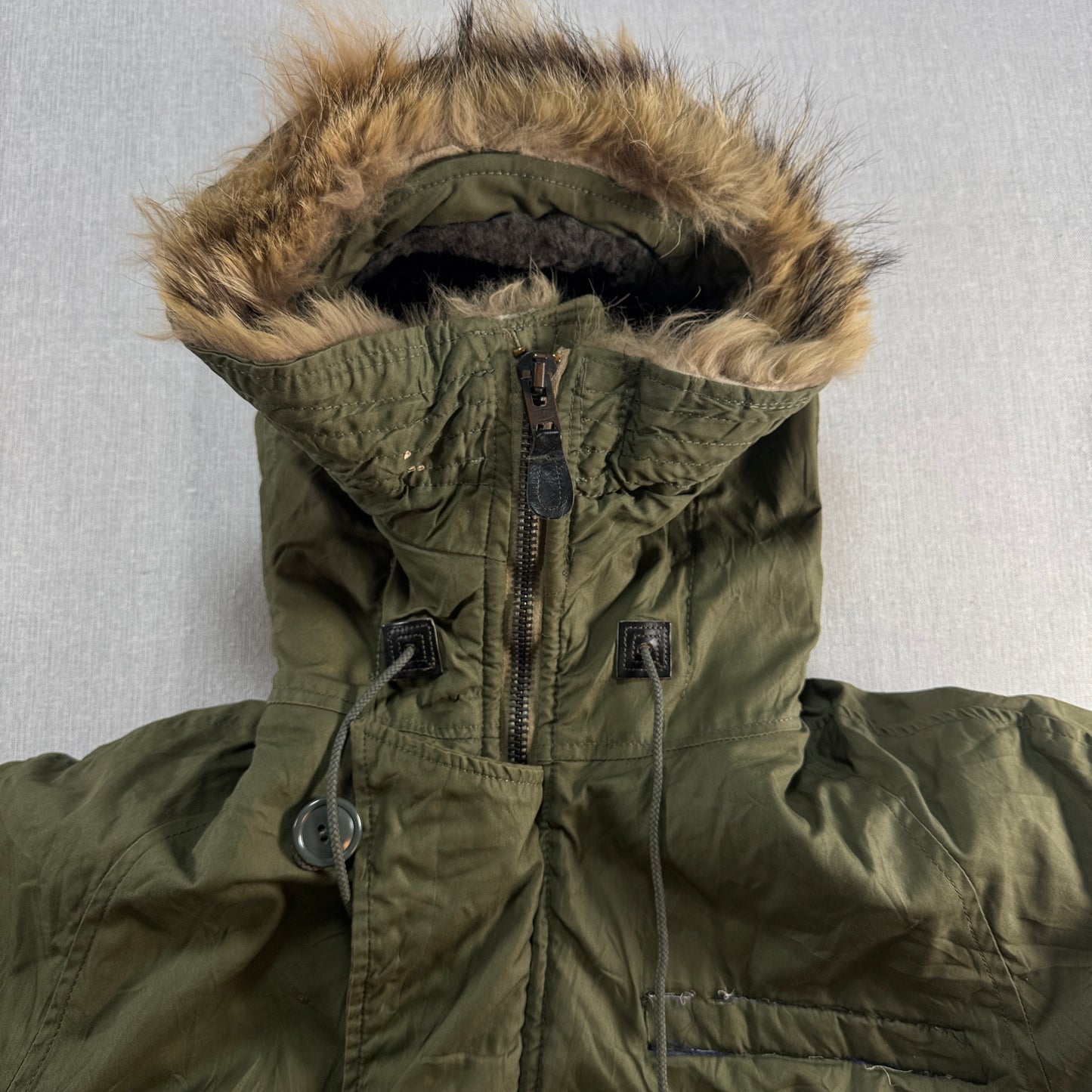 70s 米軍実物 N-3B 米軍実物 ミリタリージャケット L 72年製 USA ja-2603-015