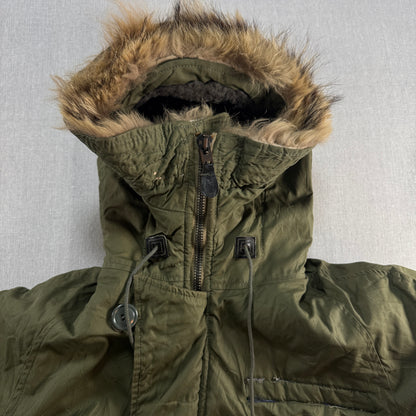 70s 米軍実物 N-3B 米軍実物 ミリタリージャケット L 72年製 USA ja-2603-015