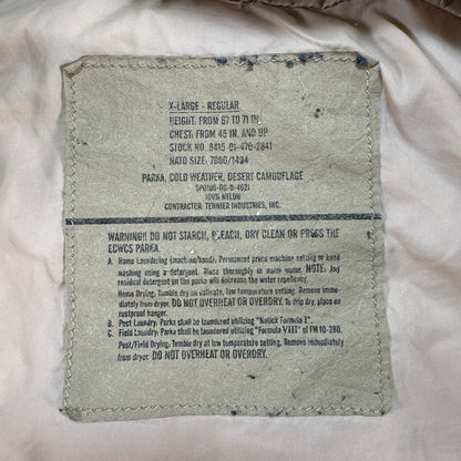 ECWCS 米軍実物 GEN1 デザートカモ ゴアテックス パーカー XL ja-2603-014