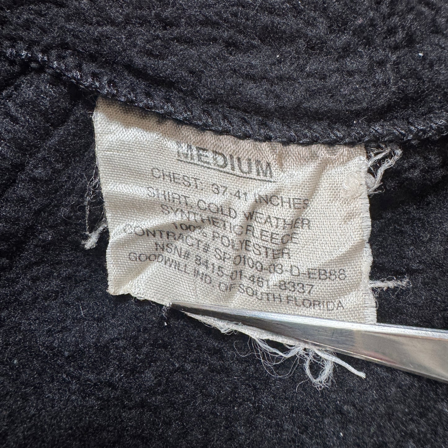 ECWCS GEN2 ポーラテック フリース ブラック M 米軍実物 ja-2603-012