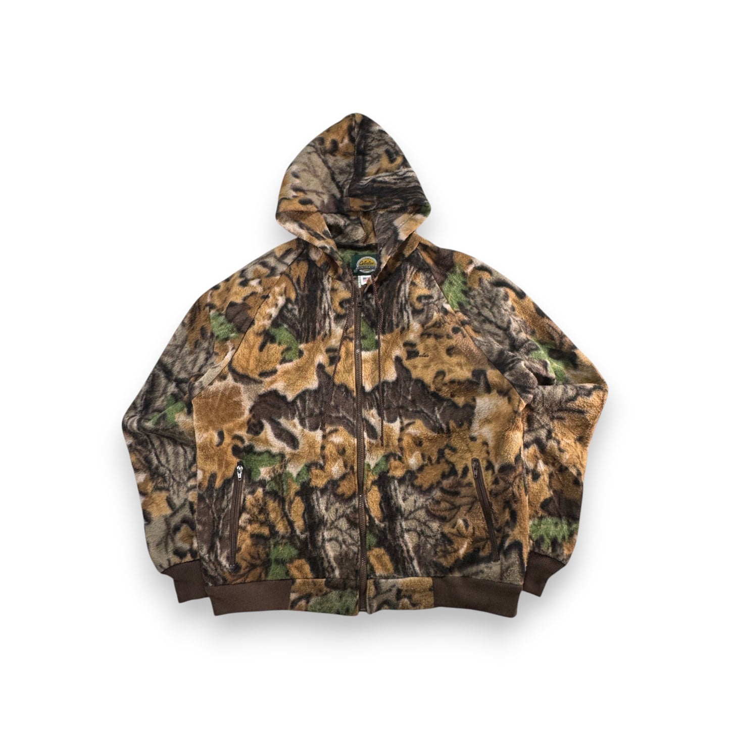 90s cabela's カベラス 迷彩 フリース ジャケット カモ柄 USA製 ja-2603-010