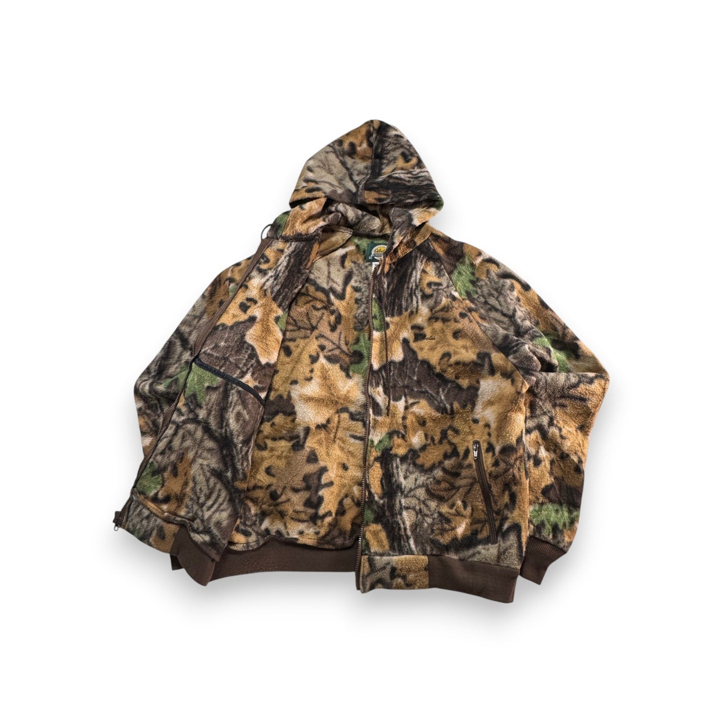 90s cabela's カベラス 迷彩 フリース ジャケット カモ柄 USA製 ja-2603-010