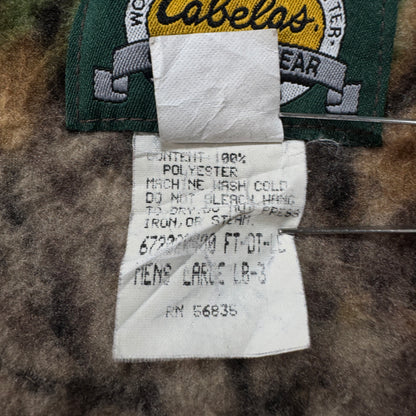 90s cabela's カベラス 迷彩 フリース ジャケット カモ柄 USA製 ja-2603-010