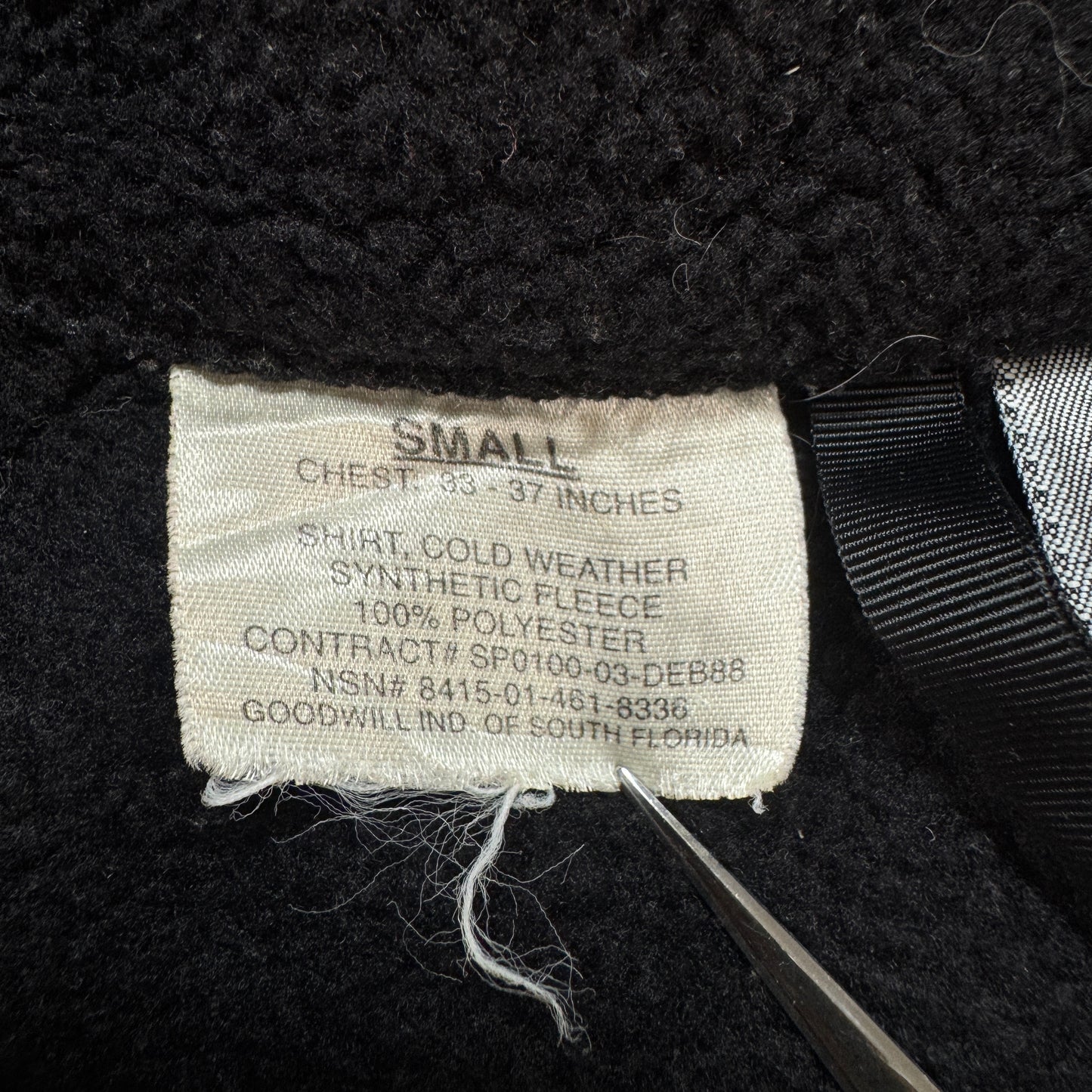 ECWCS GEN2 LEVEL3 ポーラテック フリース ブラック S 米軍実物 ja-2603-009