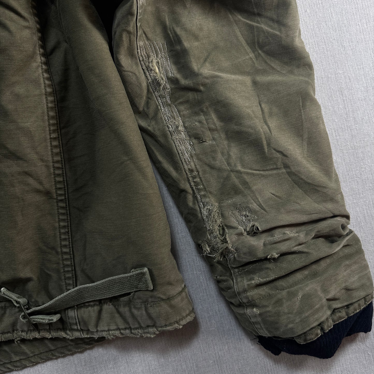 60s A2 デッキジャケット 初期型 三角フラップ U.S.NAVY A-2 Lサイズ USA製 米軍実物 ja-2603-001