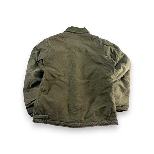 60s A2 デッキジャケット 初期型 三角フラップ U.S.NAVY A-2 Lサイズ USA製 米軍実物 ja-2603-001