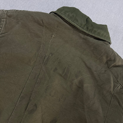 60s A2 デッキジャケット 初期型 三角フラップ U.S.NAVY A-2 Lサイズ USA製 米軍実物 ja-2603-001