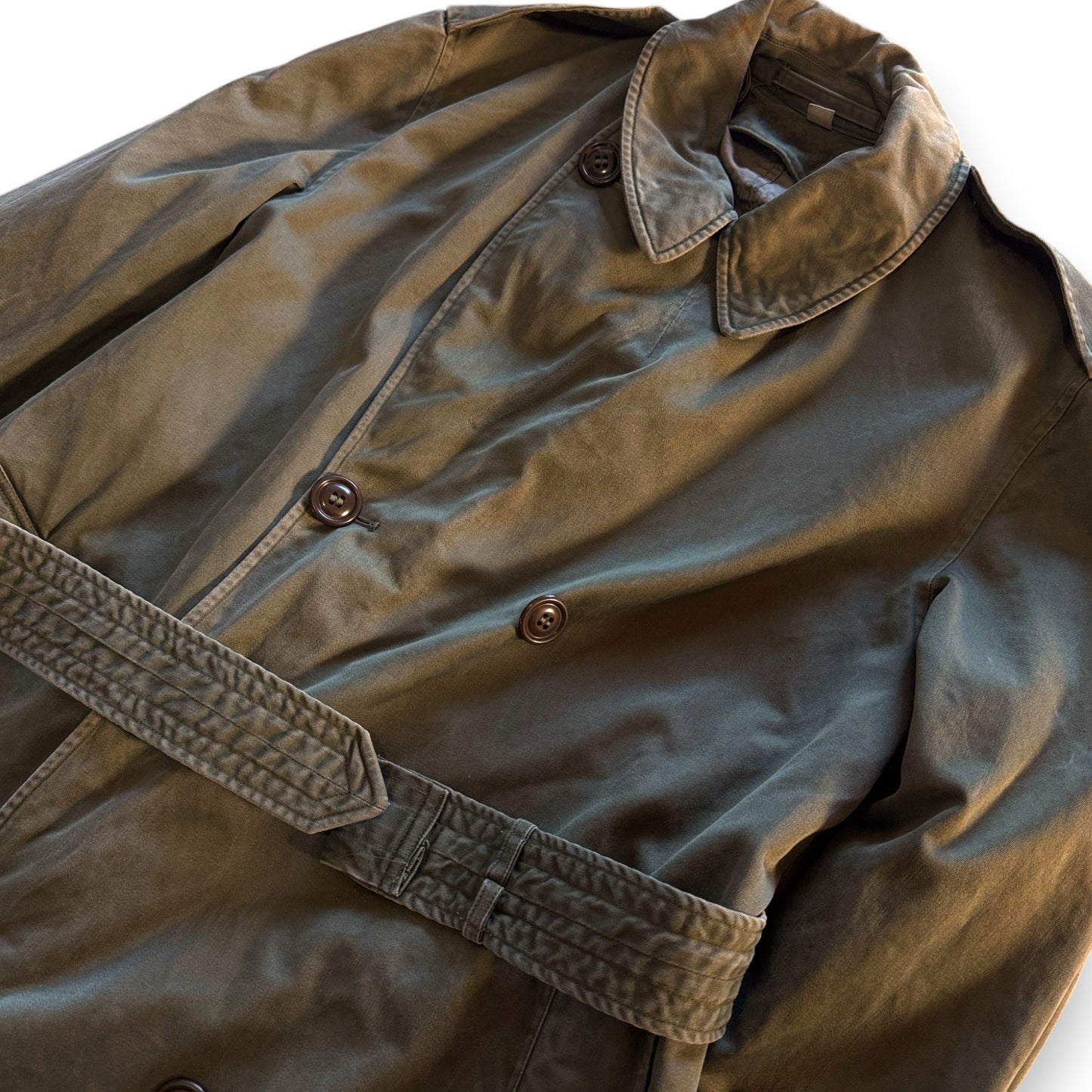 50s M-1950 M50 オーバーコート 米軍実物 トレンチコート Mサイズ ja-2603-006