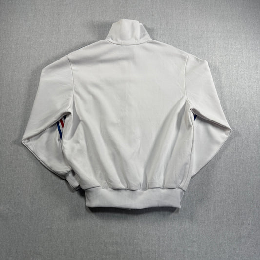 70s 80s adidas トラックジャケット 白 デサント M ad-t-2505-018