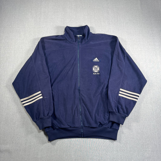 90s adidas トラックジャケット ベロア ネイビー AuK K6 ad-u-2505-020
