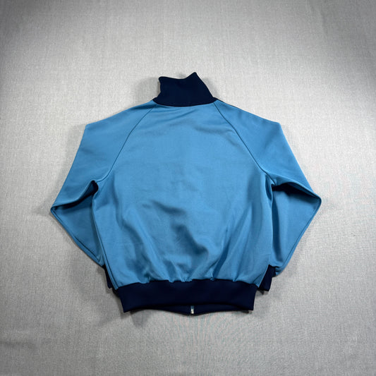 80s adidas トラックジャケット 水色 デサント製  4号 ad-t-2505-020