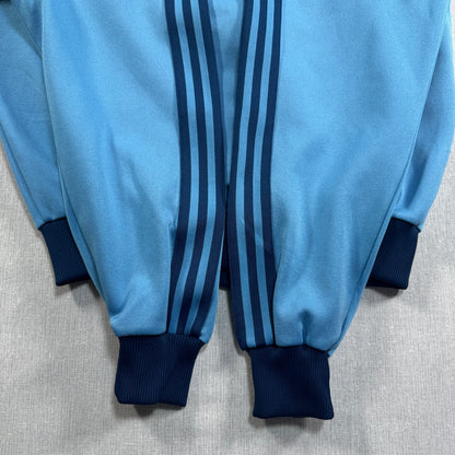 80s adidas トラックジャケット 水色 デサント製  4号 ad-t-2505-020