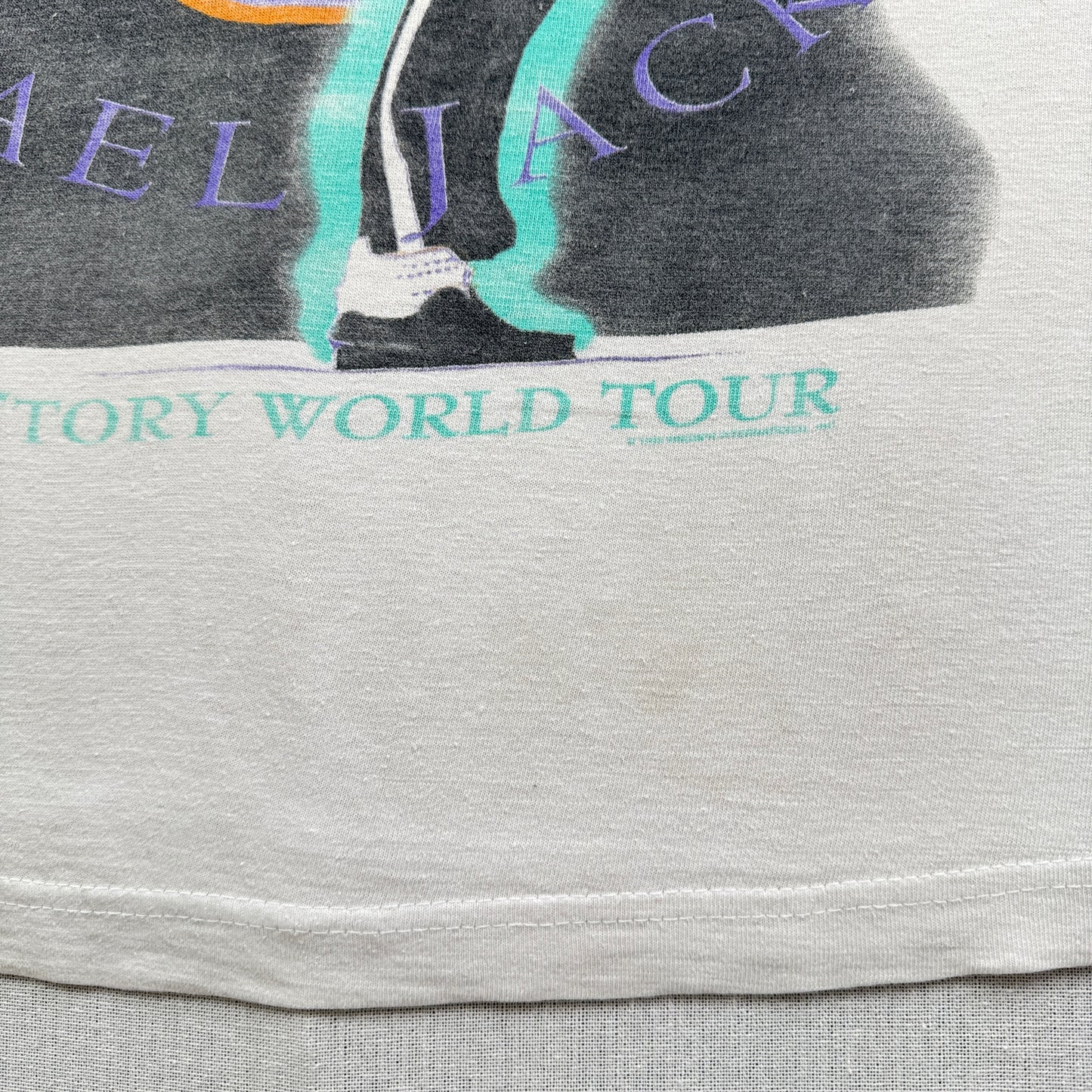 90s マイケルジャクソン KING OF POP HISTORY WORLD TOUR 1996 Michael Jackson バンドT ツアー 白 XL ba-t-2505-006