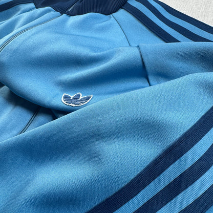 80s adidas トラックジャケット 水色 デサント製  4号 ad-t-2505-020