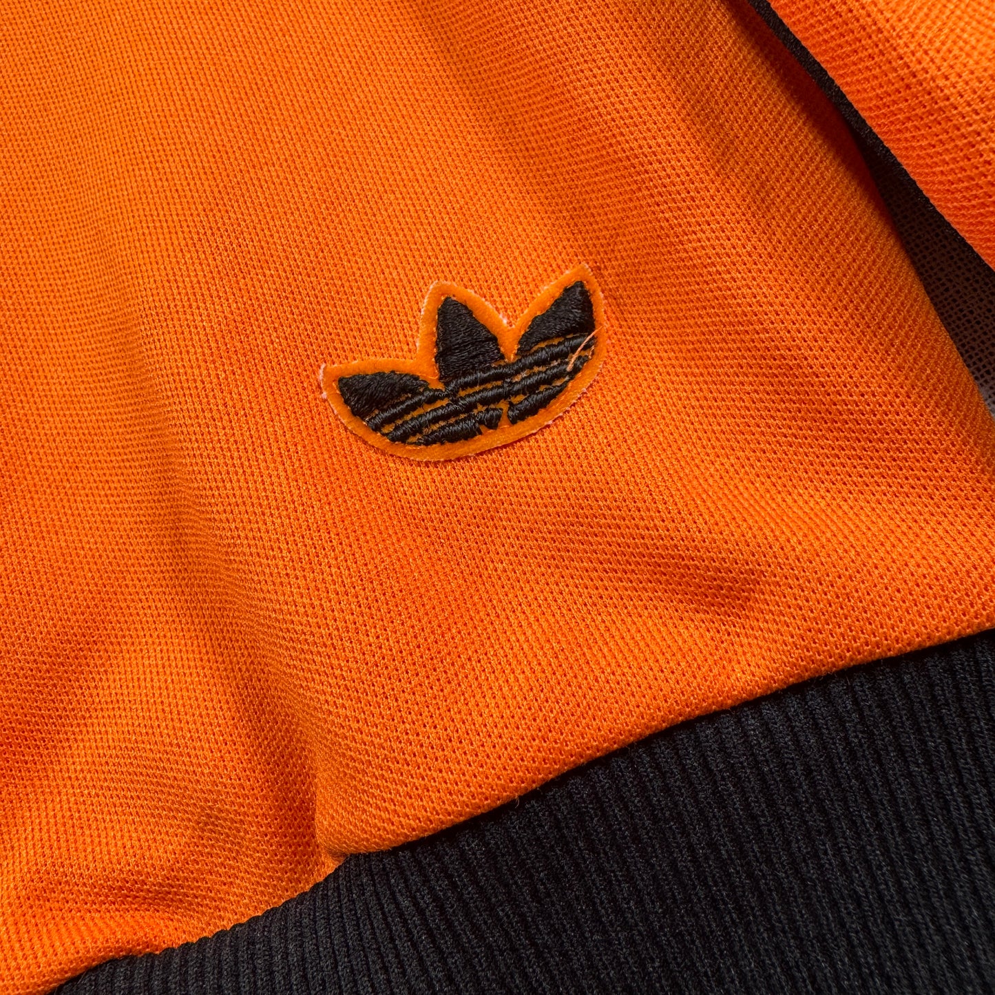 70s adidas トラックジャケット オレンジ デサント 西ドイツ製  4号 ad-t-2505-021