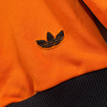70s adidas トラックジャケット オレンジ デサント 西ドイツ製  4号 ad-t-2505-021