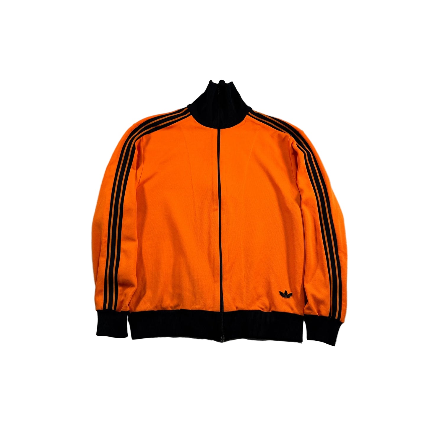 70s adidas トラックジャケット オレンジ デサント 西ドイツ製  4号 ad-t-2505-021