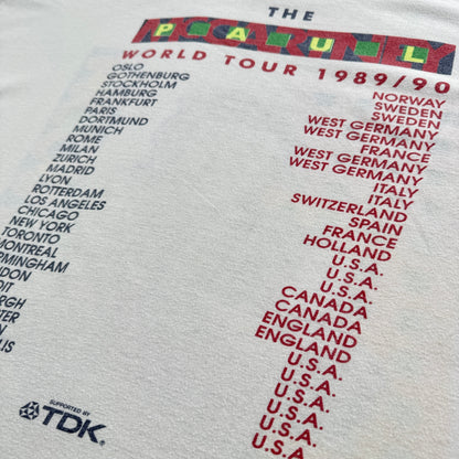 80s 90s ポールマッカートニー Tシャツ Paul McCartney バンドT 1989 1990 白 TDK シングルステッチ BROCKUM ba-t-2505-007