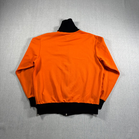 70s adidas トラックジャケット オレンジ デサント 西ドイツ製  4号 ad-t-2505-021