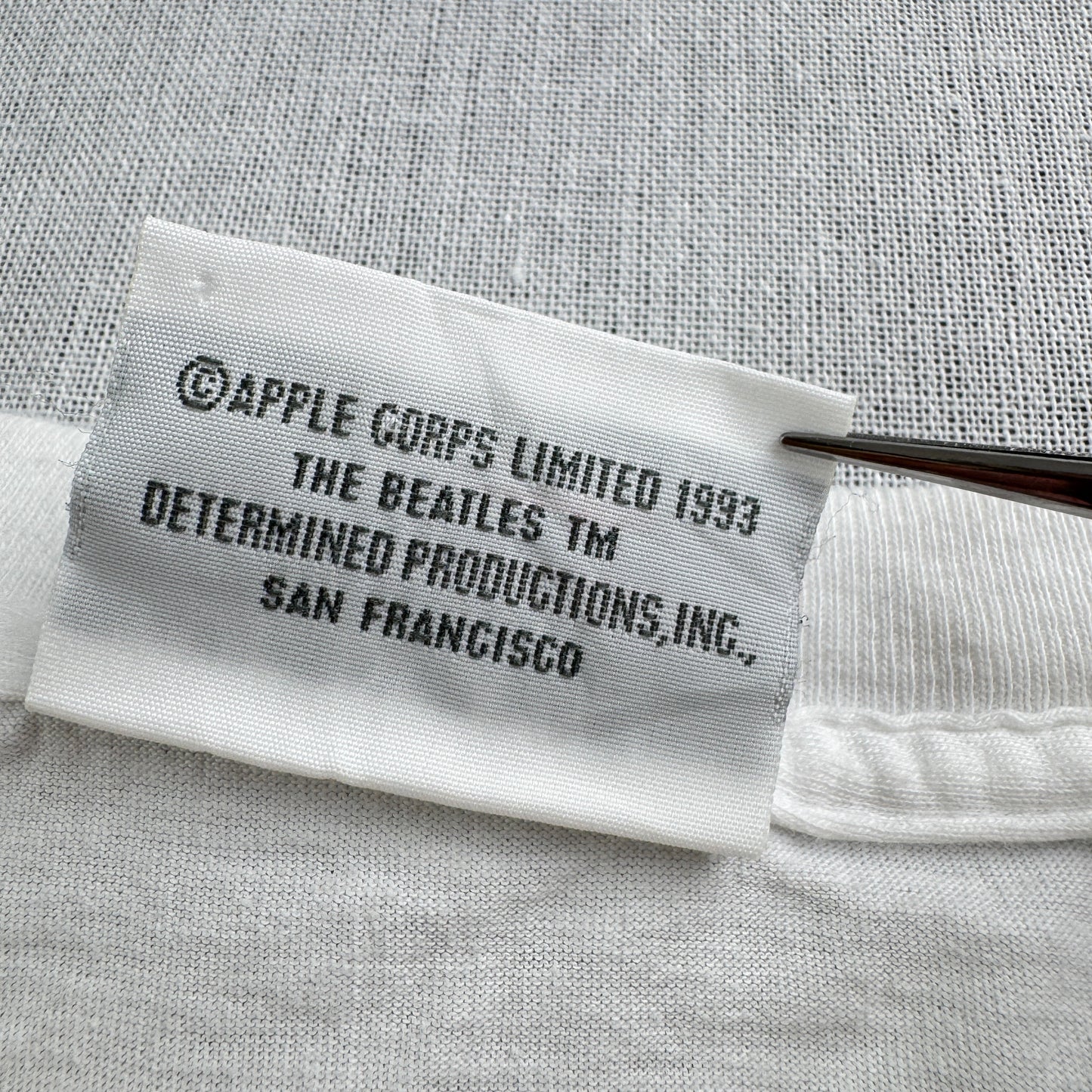 90s The Beatles ビートルズ Tシャツ 1993 白 M シングルステッチ バンドT ba-t-2505-015