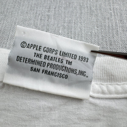 90s The Beatles ビートルズ Tシャツ 1993 白 M シングルステッチ バンドT ba-t-2505-015