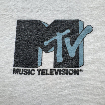90s USA製 MTV Tシャツ 白 1991 1992 Nirvana レッチリ ガンズ ba-t-2505-021