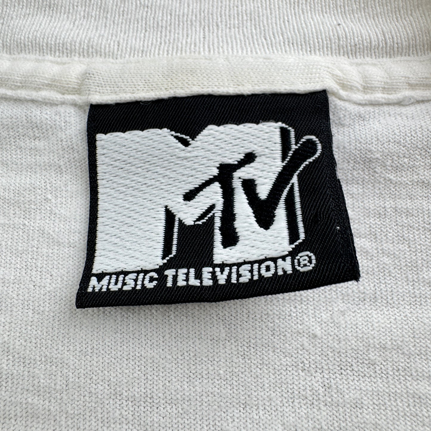 90s USA製 MTV Tシャツ 白 1991 1992 Nirvana レッチリ ガンズ ba-t-2505-021