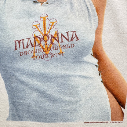 00s Madonna マドンナ ワールドツアー Tシャツ 2001 boy toy バンドT 白 M オールスポーツ ba-t-2505-023