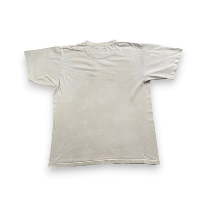 90s ビートルズ The beatles バンドT Tシャツ USA製 L ベージュ ブラウン ジョンレノン CRONIES ba-t-2505-024