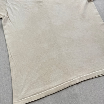 90s ビートルズ The beatles バンドT Tシャツ USA製 L ベージュ ブラウン ジョンレノン CRONIES ba-t-2505-024