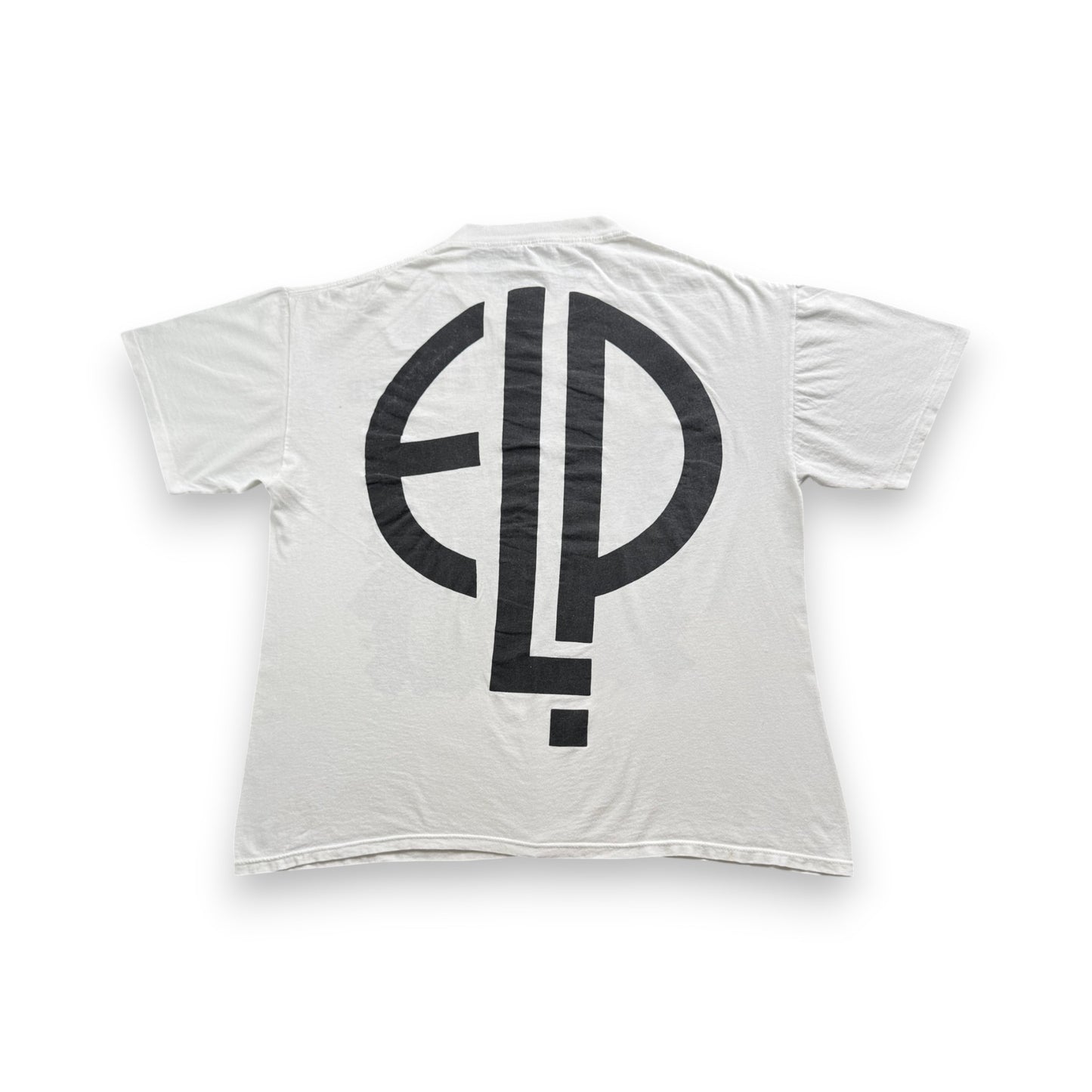 90s エマーソン レイク & パーマー Tシャツ 1992 恐怖の頭脳改革 EMERSON LAKE & PALMER 白 シングルステッチ プログレ ELP ba-t-2505-025