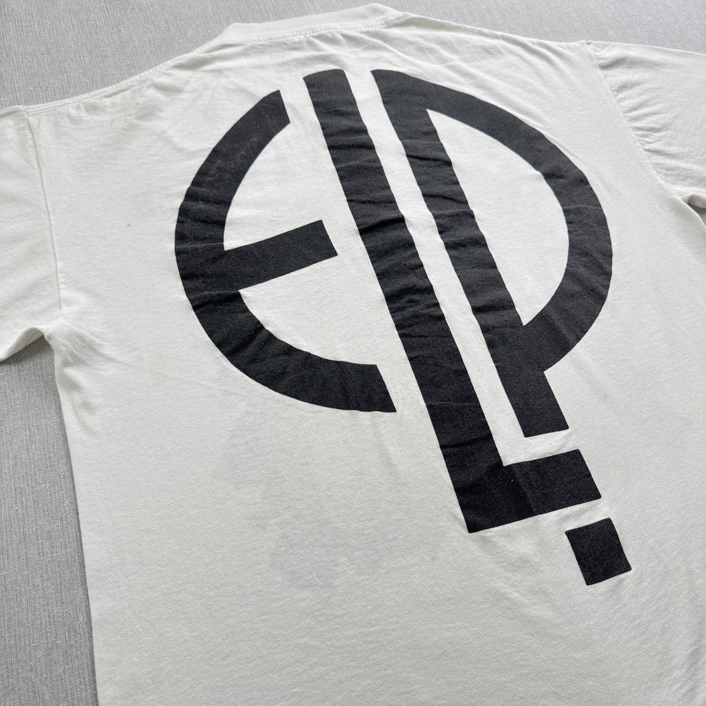 90s エマーソン レイク & パーマー Tシャツ 1992 恐怖の頭脳改革 EMERSON LAKE & PALMER 白 シングルステッチ プログレ ELP ba-t-2505-025