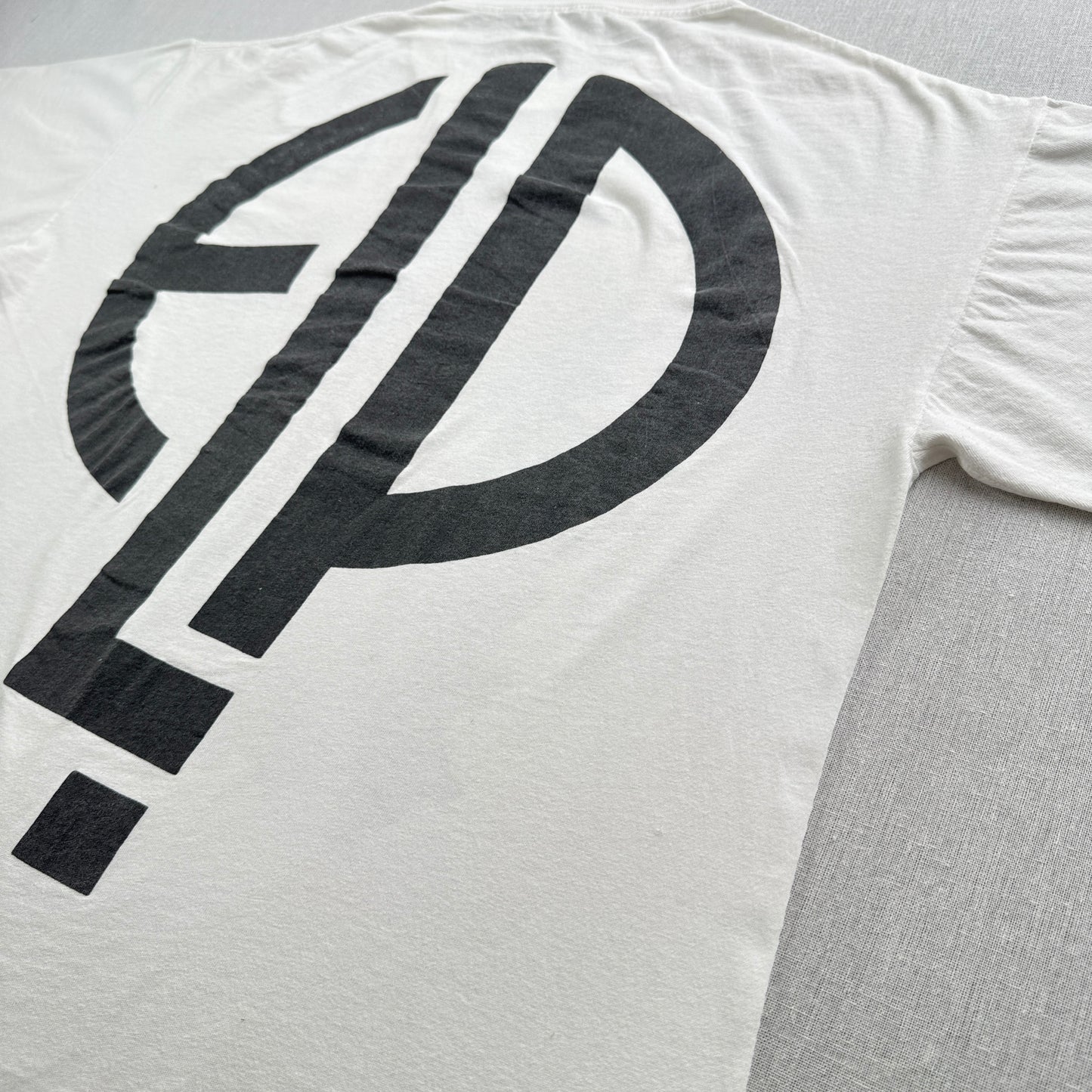 90s エマーソン レイク & パーマー Tシャツ 1992 恐怖の頭脳改革 EMERSON LAKE & PALMER 白 シングルステッチ プログレ ELP ba-t-2505-025