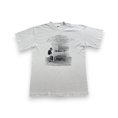 90s ジョンレノン imagine Tシャツ Peter Fordham フォトT ピアノ JOHN LENNON オノヨーコ 1997 CRONIES L バンドT ba-t-2505-028