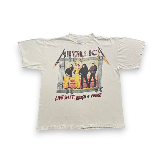90s METALLICA SUMMER SHIT メタリカ 1994 TULTEX live shit 白 バンドT Tシャツ XL ba-t-2505-033