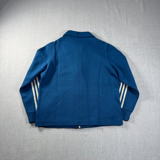 60s adidas ガイコツジャージ 西ドイツ製 ブルー 40 ad-t-2505-023