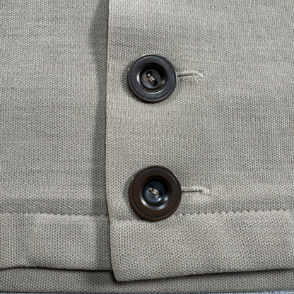 70s adidas トラックジャケット ガイコツジャージ ベージュ メタルボタン 48 ad-t-2505-025