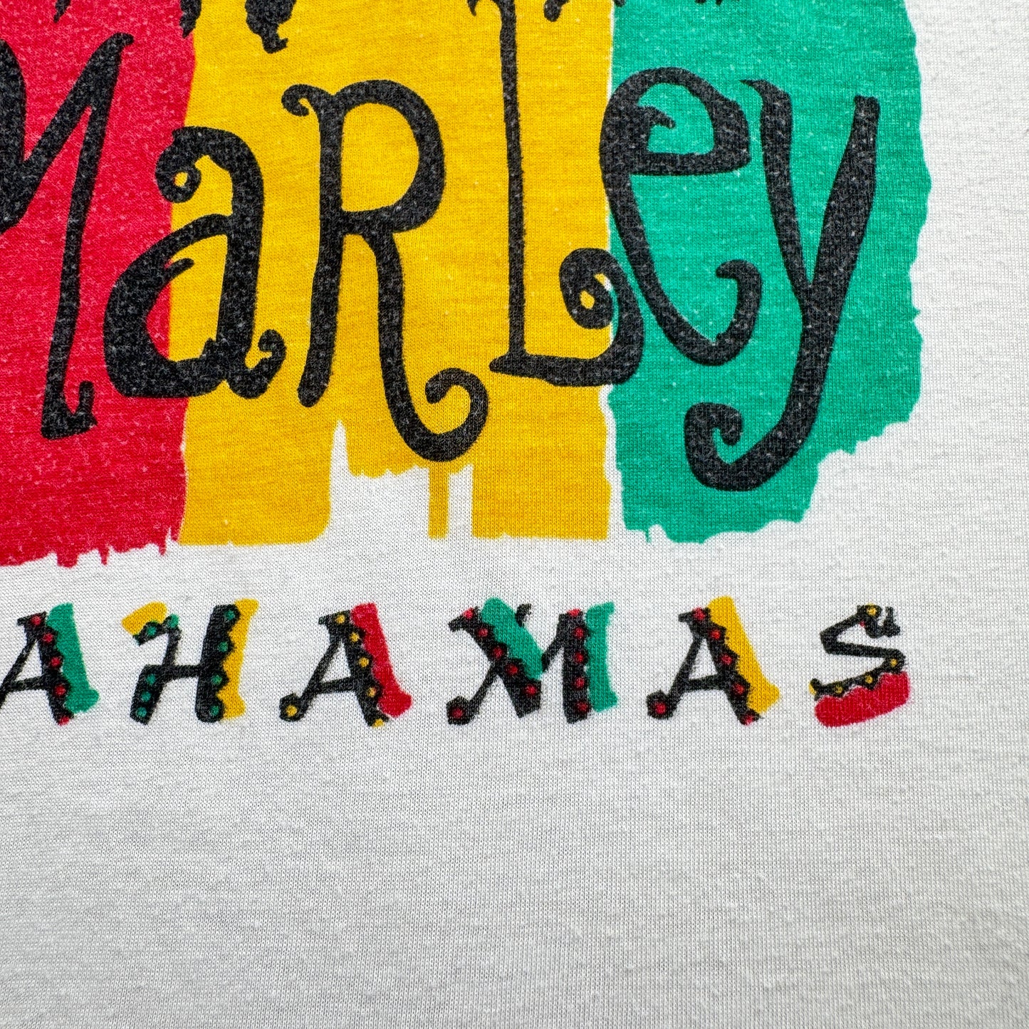 00s ボブマーリー Bob Marley Tシャツ レゲエ 白 M BAHAMAS ba-u-2505-025